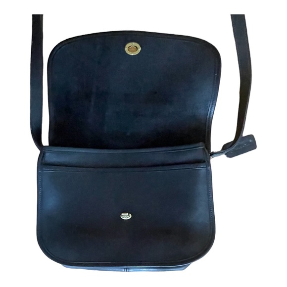 COACH Vintage City Bag Crossbody Shoulder Black Leather Handbag 9790 - Picture 8 of 15